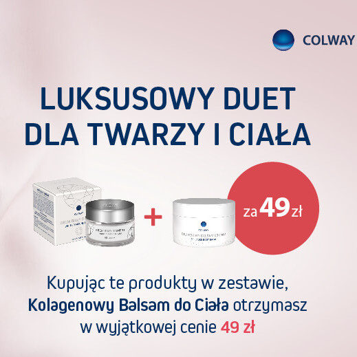 Luksusowy Duet dla Twarzy i Ciała — Krem Biały Diament + Kolagenowy Balsam do Ciała Colway